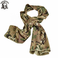 Écharpe en maille camouflage tactique pour hommes et femmes