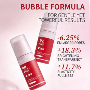 Sérum liquide à bulles roses au collagène profond PDRN et ADN de saumon pour le visage, éclaircissant et anti-rides - Product Image 2