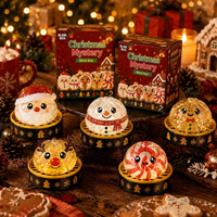 Jouet anti-stress Squishy en forme de boulette de Noël, mystère, mignon, premium, tendance virale, pour bureau, enfants et fêtes