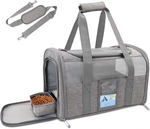 Transportín para Mascotas Aprobado por Aerolíneas, Transportines para Gatos Medianos y Pequeños, Transportines Suaves para Perros Pequeños y Medianos - Product Image 1