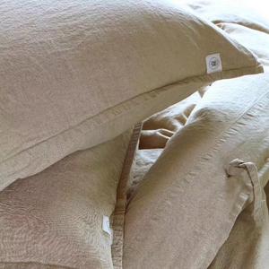 Vendita diretta della fabbrica di colore Solido lavato 55% lino + 45% tessuto di cotone lenzuolo set <span class=keywords><strong>copripiumino</strong></span> per L'australia - Product Image 4