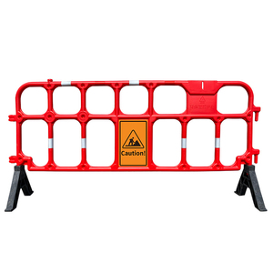 Barrera de Seguridad de Plástico Moldeado por Soplado de 2100 mm, Barrera de Plástico Temporal para Control de Multitudes en Obras de Construcción, Valla de Plástico HDPE - Product Image 2