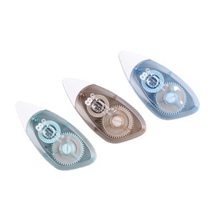 Nhà máy OEM tùy chỉnh văn phòng phẩm màu nhựa trong suốt sinh viên trẻ em văn phòng văn phòng phẩm chỉnh băng - Product Image 1