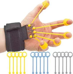 Genggaman tangan latihan kekuatan jari, pegangan & Latihan ekstensor dengan pita resistensi <span class=keywords><strong>Yoga</strong></span> meningkatkan kekuatan jari - Product Image 5