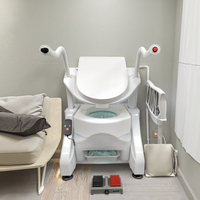 Lève-siège de toilette motorisé robuste avec cadre durable pour personnes âgées ayant des problèmes de mobilité