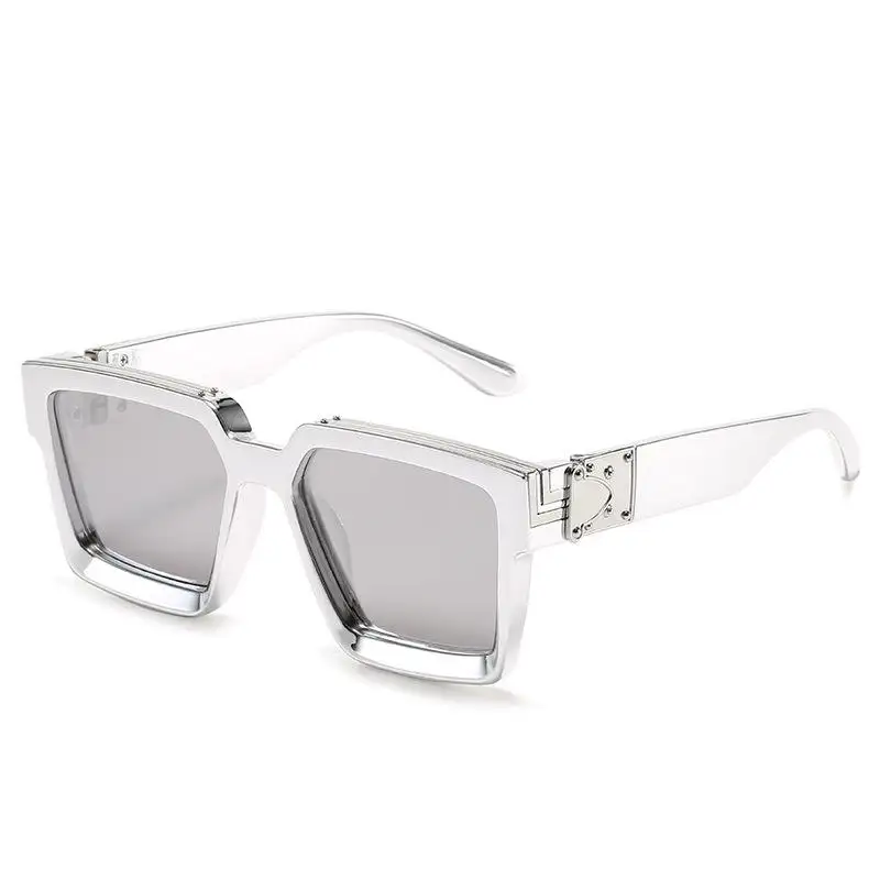 Célèbre marque plus récent carré chaud marque de mode concepteur lunettes de soleil hommes 2024 luxe femmes lunettes de soleil lunettes de soleil