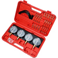 Kit de synchronisation et d'équilibrage HTL avec jauge LCD, outil de diagnostic pour moteur de voiture et de moto à 4 carburateurs, testeur de vide