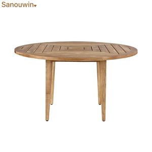 <span class=keywords><strong>Mesa</strong></span> <span class=keywords><strong>alta</strong></span> de madera maciza de teca de nuevo diseño y silla de barra de tejido de cuerda duradera para Barra de hotel en casa - Product Image 4