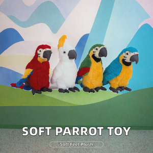 Realistica simulazione morbida Macaw peluche simpatici uccelli selvatici pappagallo animali imbottiti PP cotone pieno regalo per bambini per bambini - Product Image 2
