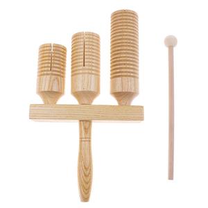 Orff-<span class=keywords><strong>instrumento</strong></span> musical de madera, 3 tonos, <span class=keywords><strong>agogo</strong></span>, juguetes para niños, 2023 - Product Image 2