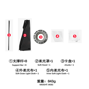 Ảnh Chuyên Nghiệp Studio Ngoài Trời Nhiếp Ảnh Ánh Sáng <span class=keywords><strong>Flash</strong></span> Khuếch Tán Hộp Mềm Hình Bát Giác Di Động - Product Image 2