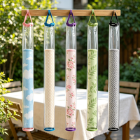 Sac cylindrique portable en PVC transparent multicolore pour tapis de mahjong enroulable, taille personnalisée, logo acceptable, vente en gros