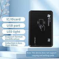 Lector de Tarjetas Inteligentes USB NFC sin Contacto, Control de Acceso, 125kHz RFID, Lector de Tarjetas de Identificación de Plástico
