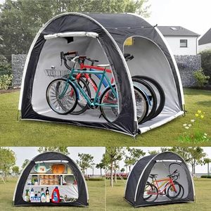 Tente pliable <span class=keywords><strong>pour</strong></span> vélo à une chambre portable, <span class=keywords><strong>abri</strong></span> de stockage <span class=keywords><strong>pour</strong></span> vélo individuel imperméable <span class=keywords><strong>pour</strong></span> le cyclisme en plein air - Product Image 6