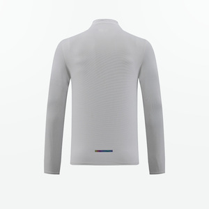 Camiseta Deportiva Tiyo para Hombre, Media Cremallera, Manga Larga, Secado Rápido, Poliéster/Algodón, para Correr y Deportes al Aire Libre, Color Azul Bruma de Primavera/Blanco - Product Image 4