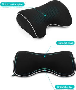 Reposacabezas de Viaje Ajustable, Soporte para el Cuello de Espuma Suave, <span class=keywords><strong>Almohada</strong></span> Gruesa y Cómoda, Accesorios Populares para Automóviles, <span class=keywords><strong>Almohada</strong></span> <span class=keywords><strong>Cervical</strong></span> Ergonómica - Product Image 4