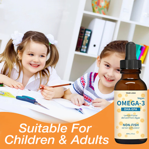 Aceite de Pescado <span class=keywords><strong>Omega</strong></span> <span class=keywords><strong>3</strong></span> en <span class=keywords><strong>Gotas</strong></span>, Suplementos Herbales, Apoyo Inmunológico <span class=keywords><strong>para</strong></span> la Salud Cerebral de <span class=keywords><strong>los</strong></span> Niños, DHA EPA de Algas, Venta al Por Mayor - Product Image 2