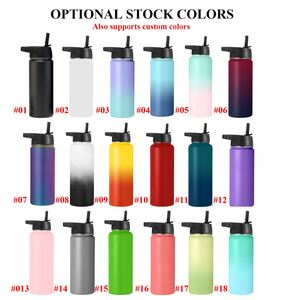 Custom FLASK Sports Water Bottle Double Wall Vacuum Flask Insulated Thermos Stainless Steel 18oz 22oz 32oz 40oz Bottle with Logo - Product Image 2