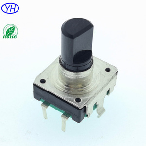 ตัวเข้ารหัสแบบหมุน Bourns PEC12R รุ่นติดตั้งแนวตั้ง RE130F EC12 en12 ขนาด 12 มม. พร้อมสวิตช์กด 24 จุด 12/24 พัลส์ 5 ขา - Product Image 3