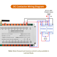 Récepteur de télécommande RF DC industriel 18 canaux 433 MHz, contrôleur de relais sans fil, piles AAA en plastique à code fixe/rolling