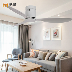 52 <span class=keywords><strong>Inch</strong></span> Chiều Cao Sàn Thấp Gỗ Rắn Trong Nhà Trang Trí Điện Quạt Trần - Product Image 4