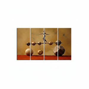 Modern Balance Stone Woman Printed <b>Canvas</b>: Elegant <b>Wall</b> Art for Home Decor,SET OF 4 <b>CANVAS</b> - Product Image 2