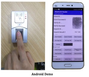 Đầu Đọc Vân Tay Sinh Trắc Học Không Dây Chuyên Nghiệp Xác Minh Nhận Bảo Mật HF7000 Có Chứng Chỉ CE - Product Image 4