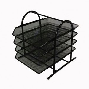ที่จัดระเบียบโต๊ะทำงาน 4 ชั้น ถาดใส่เอกสารโลหะ - Product Image 2
