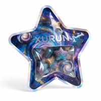Sacs d'emballage personnalisés en Mylar découpés à la forme d'étoile, anti-odeur, pour snacks secs, bonbons et sucre, pour le stockage alimentaire
