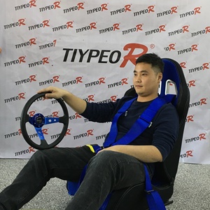 Asiento de Auto Deportivo de Diseño Personalizado, Estilo Carreras, Color Azul, Volante, Cinturón de Seguridad, <span class=keywords><strong>Interior</strong></span> de Auto Elegante - Product Image 3