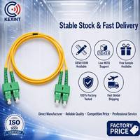 KEXINT Kabel Patch Fiber Optik Single Mode Duplex SC/APC ke SC/APC Berkualitas Tinggi OS2 9/125um LSZH 2.0mm/3.0mm