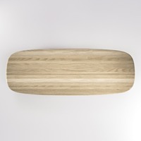Nouveauté Meubles de luxe Tables de salle à manger Ensemble de table à manger rectangulaire Table en bois massif de chêne
