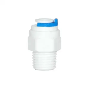 plastic hose connector male straight adapter pipe connector tube fitting for sprayer ro water filter use