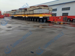 Transporteur modulaire autopropulsé LIANGYU haute capacité SPMT, <span class=keywords><strong>remorque</strong></span> modulaire à suspension hydraulique robuste 44T/axe - Product Image 4