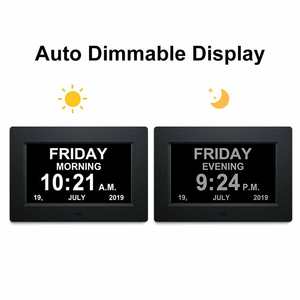 Nouvelle Horloge Murale Multifonction CHEETIE CP047 2026 avec Grand Écran LCD Numérique, Alarme et <span class=keywords><strong>Calendrier</strong></span> pour Personnes Âgées - Product Image 1