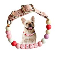 Collier pour animaux de compagnie en promotion, simple, facile à démonter, personnalisable, cadeau d'anniversaire pour chat et chien, multicolore avec boucle de ceinture