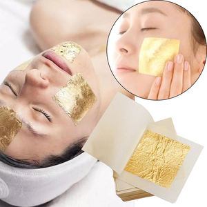 Eine 24 Karat Lebensmittel qualität Goldfolie <span class=keywords><strong>Gold</strong></span> DIY Maske Beauty - Food Kuchen Dekoration Goldfolie - Product Image 2