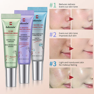 Crème <span class=keywords><strong>CC</strong></span> Lakerain à la Centella Asiatica, vert et violet, éclaircissante, correctrice de <span class=keywords><strong>rougeurs</strong></span>, crème transparente allochrome, gel d'eau <span class=keywords><strong>CC</strong></span> correcteur - Product Image 1