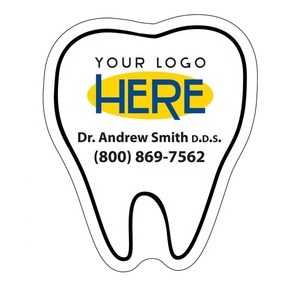 2024 2025 Custom Logo Coastal Tooth-Shaped Fridge Magnet Promotional New Year's Calendar for Dentist Souvenir or <strong>Gift</strong> - Product Image 1