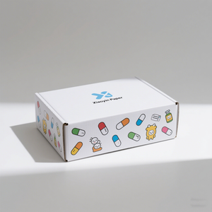 Benutzer definiertes Logo Starke <span class=keywords><strong>Cartoon</strong></span>-Verpackung Wellpappen-Verpackungs produkt Großhandel White Mailer Box - Product Image 2