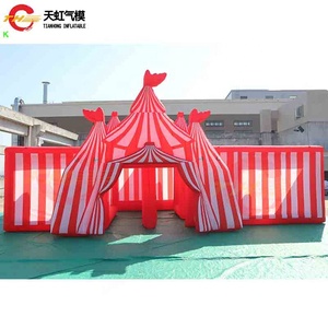 Laberinto Inflable con Temática de Circo de 8x8x2mH, Material de Tela Oxford - Product Image 3