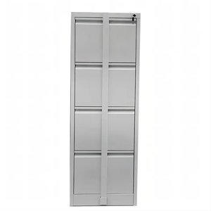 Avec barre de verrouillage Classeur suspendu A4 Rangement vertical Classeur en acier à 4 tiroirs - Product Image 1