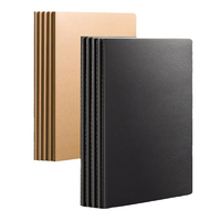 Carnets à couverture souple en papier kraft cousus, pages lignées, pour l'école, avec impression de logo personnalisé, vente en gros