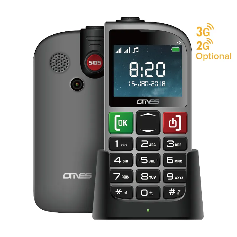 TC11 Senior Phone 2.31 Inch 1000mAh with Camera 2030 Box SOS Keys Feature Phone