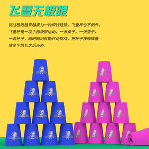 Gobelets empilables Yongjun, 12 pièces, en plastique coloré, jouet éducatif pour enfants, pour jeux d'empilage rapide - Product Image 5