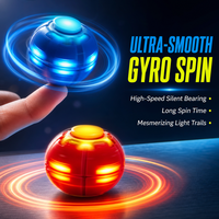 Toupie anti-stress lumineuse à LED, gyroscope de doigt, jouet sensoriel pour boutique de cadeaux créatifs