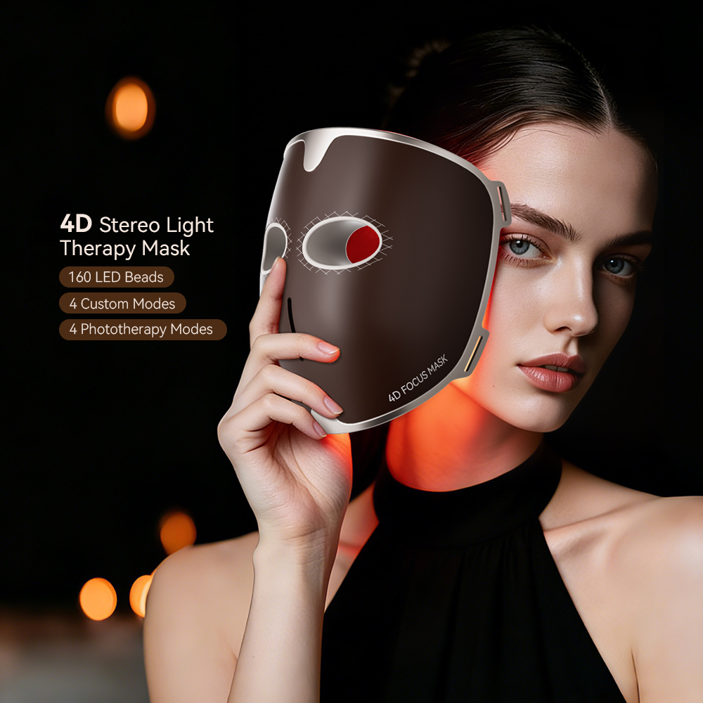 Professional Medical Grade Led Facial Mask 460nm 605nm 630nm 850nm Infrared Red Light Therapy Face Mask