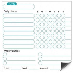 Tableros de tareas con rotuladores magnéticos; para el refrigerador, uso diario; menú semanal de tareas domésticas - Product Image 2