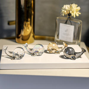 Figurine en boule de cristal en verre soufflé à la main, écologique et poli, pour la décoration intérieure, cadeau de collection pour la fête des mères et les anniversaires - Product Image 6