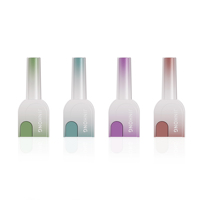 Bouteille de vernis à ongles vide et dégradé lumineux de 12ml avec logo personnalisé Conteneur en verre unique pour constructeur d'ongles en gel dur